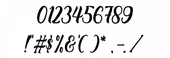 Rineghan Font OTHER CHARS