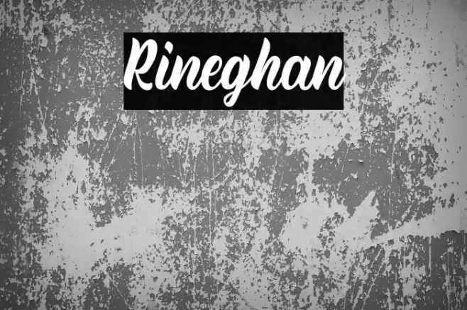 Rineghan Font examples