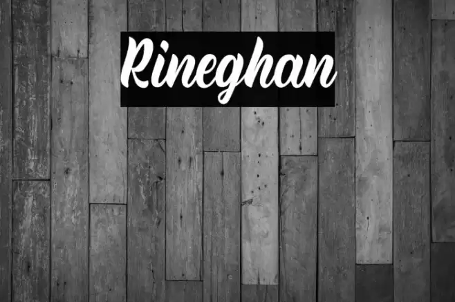 Rineghan Font examples