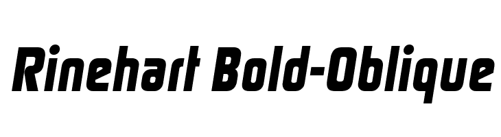 Rinehart Bold-Oblique Font