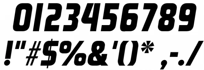 Rinehart Bold-Oblique Font OTHER CHARS