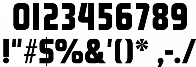 Rinehart Bold Font OTHER CHARS