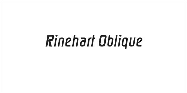 Rinehart Oblique Logo