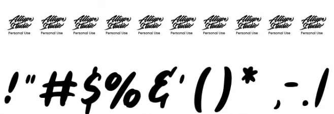 Ring Bells - Personal Use Font OTHER CHARS