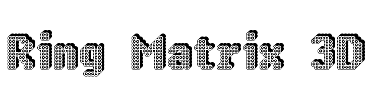 Ring Matrix 3D  font caratteri gratis