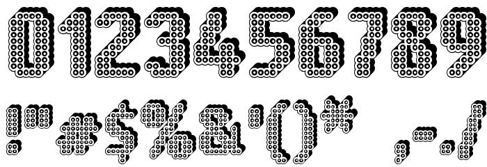 Ring Matrix 3D Font OTHER CHARS