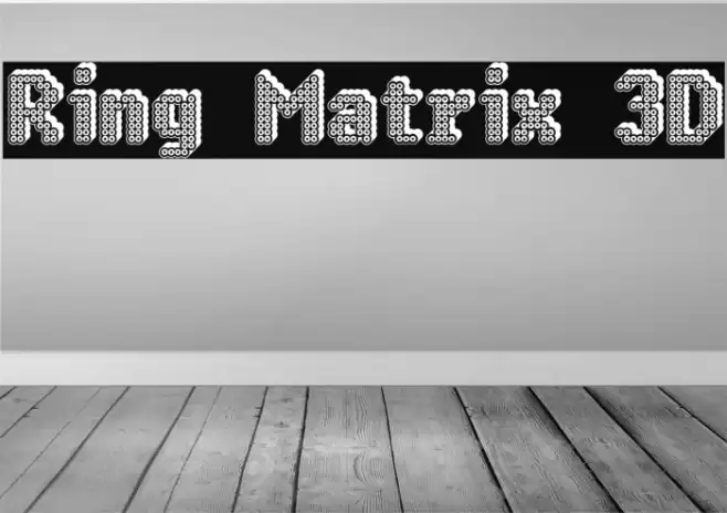 Ring Matrix 3D Font examples