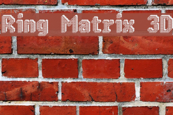 Ring Matrix 3D Font examples