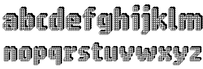 Ring Matrix 3D Font LOWERCASE