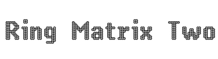 Ring Matrix Two Font