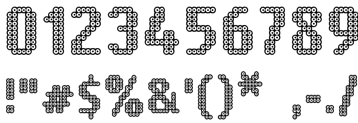Ring Matrix Two Font OTHER CHARS