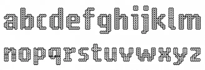Ring Matrix Two Schriftart Kleinbuchstaben