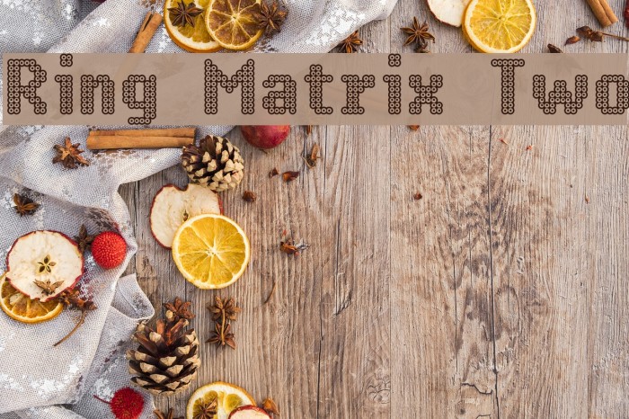 Ring Matrix Two Font examples