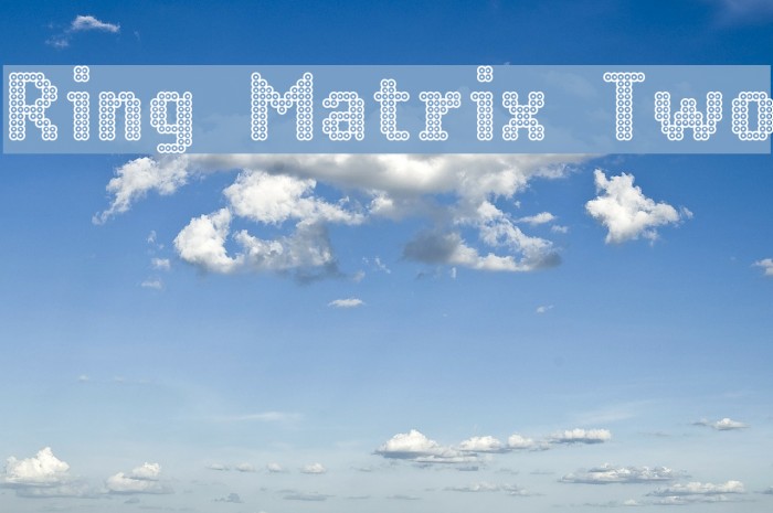 Ring Matrix Two Font examples