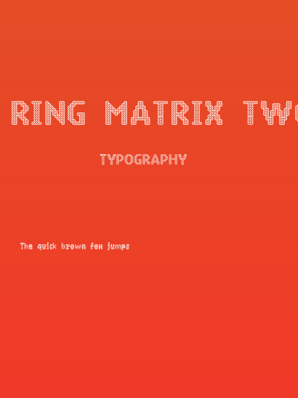 Ring Matrix Two Poster