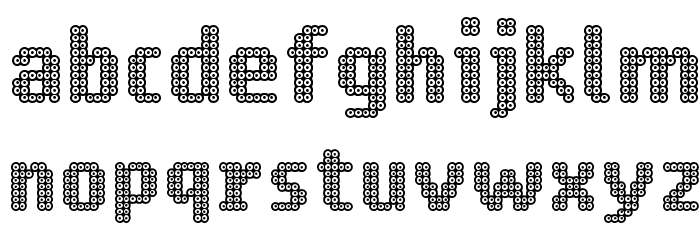 Ring Matrix Two Font LOWERCASE
