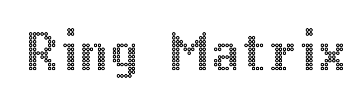 Ring Matrix Font