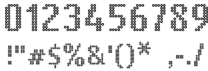 Ring Matrix Font OTHER CHARS
