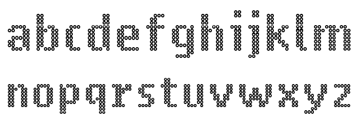 Ring Matrix Font LOWERCASE