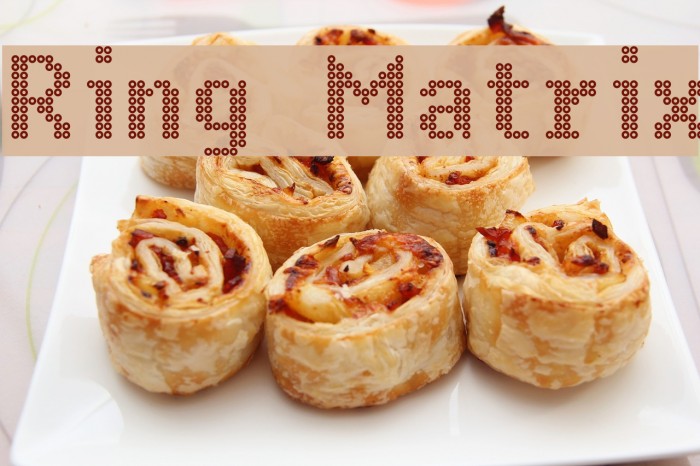 Ring Matrix Font examples
