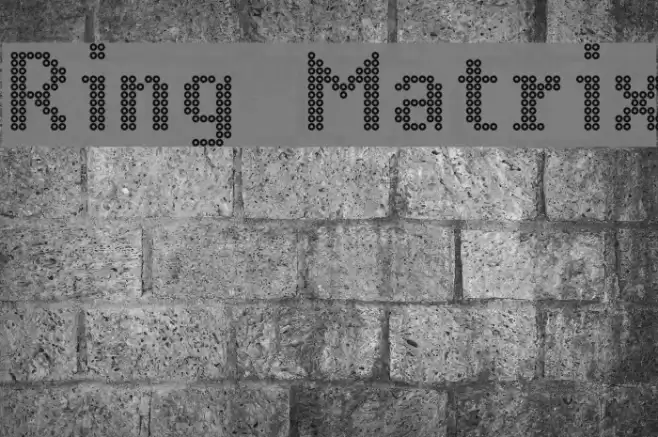 Ring Matrix Fonte examples