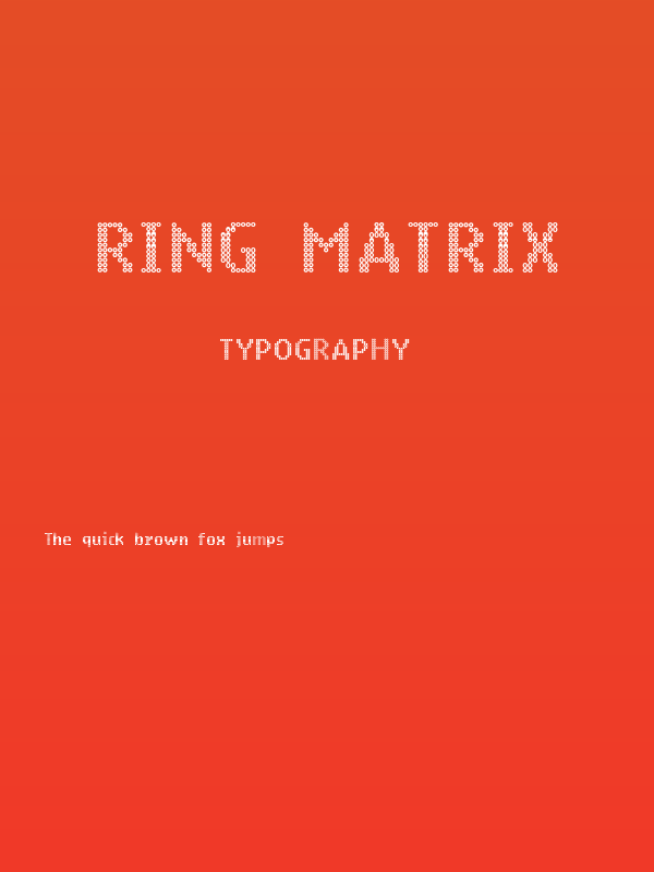 Ring Matrix Poster