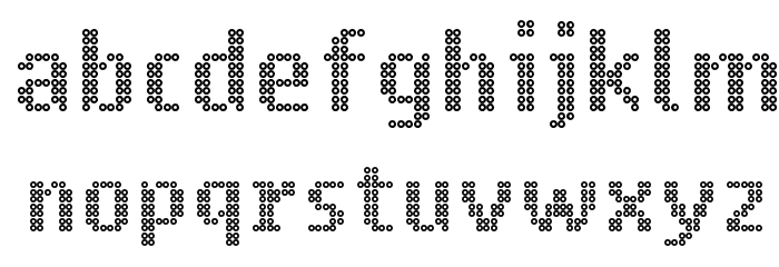 Ring Matrix Font LOWERCASE