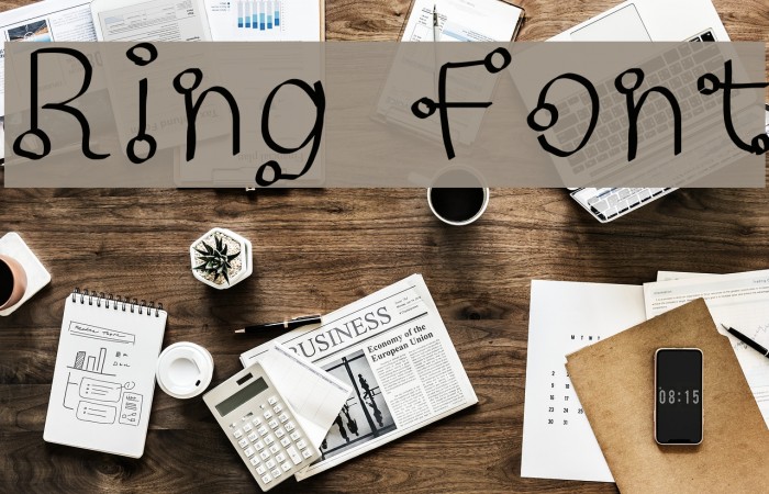 Ring Font examples