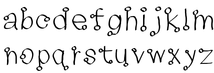 Ring Font LOWERCASE