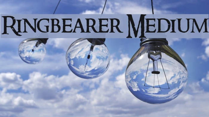 Ringbearer Medium Font examples
