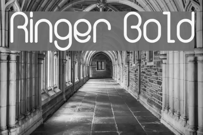 Ringer Bold Font examples