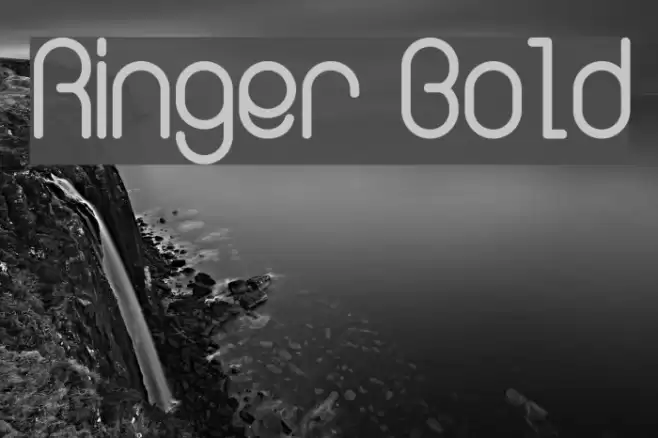 Ringer Bold Font examples