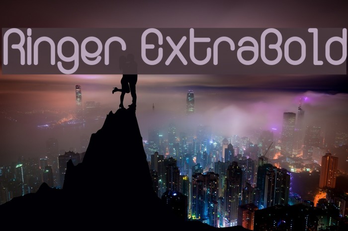 Ringer ExtraBold Font examples