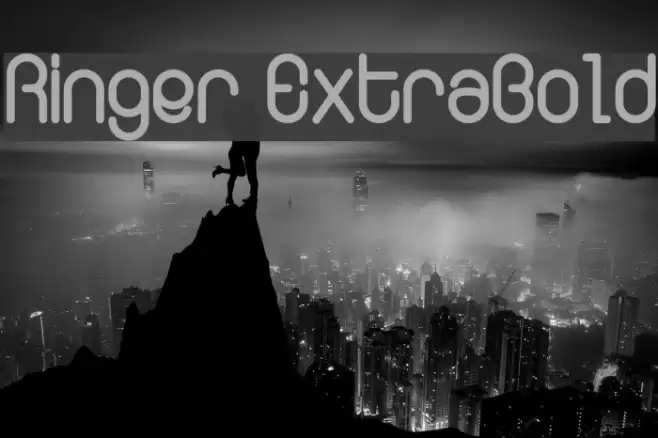 Ringer ExtraBold Font examples