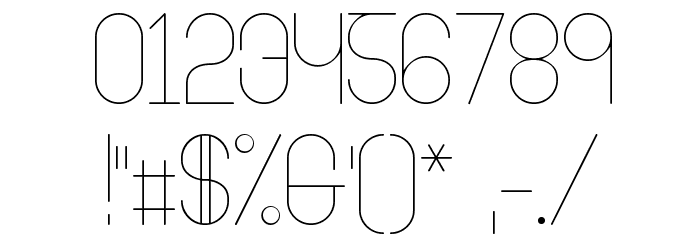 Ringer ExtraLight Font OTHER CHARS
