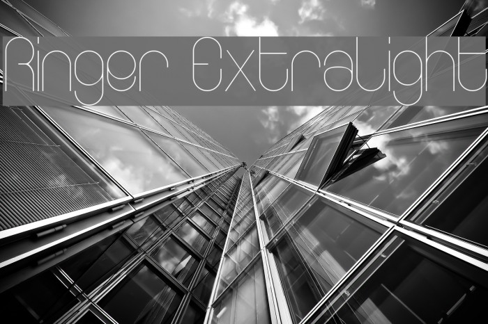 Ringer ExtraLight Font examples
