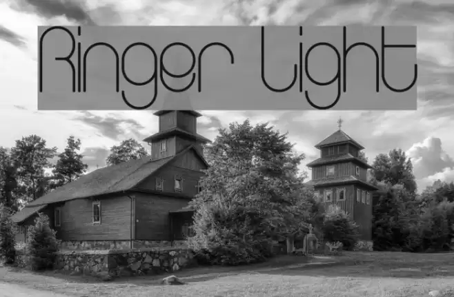 Ringer Light Font examples