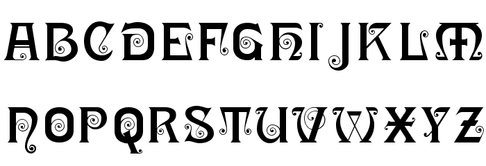 Ringlet Black Font UPPERCASE