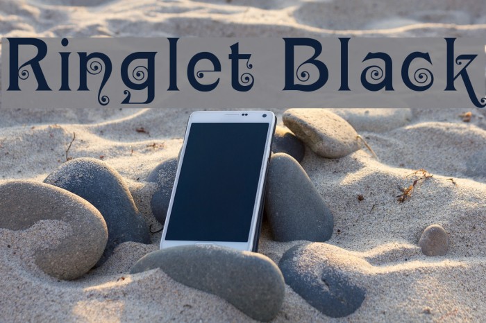 Ringlet Black Font examples