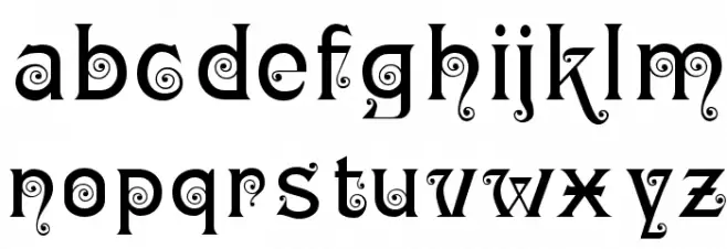 Ringlet Black फ़ॉन्ट लोअरकेस