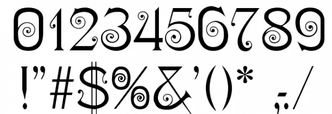 Ringlet-Regular Font OTHER CHARS