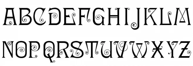Ringlet-Regular Шрифта ВЕРХНИЙ