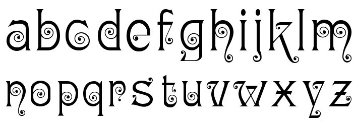 Ringlet Font LOWERCASE