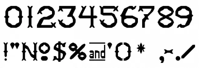 Ringling Regular Font OTHER CHARS