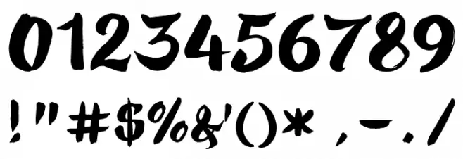 Ringotube Font OTHER CHARS