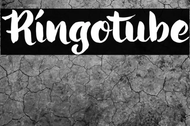 Ringotube Font examples