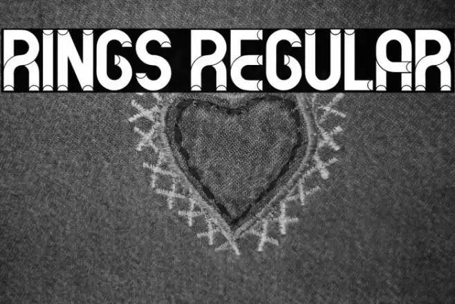 Rings Regular Font examples