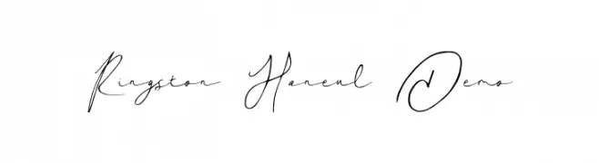 Ringston Haneul Demo  Frei Schriftart Herunterladen