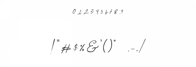 Ringston Haneul Demo Font Alte caractere