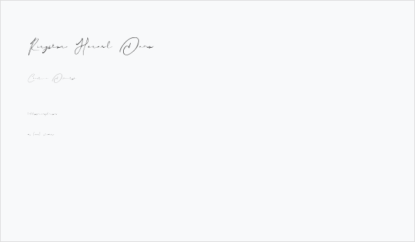 Ringston Haneul Demo Business Card